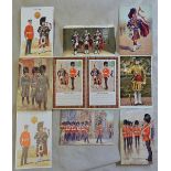 Scots Guards - Range of colour artist cards including Harry Payne (2), (10) in total.