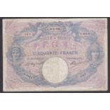 France 1905 50 Francs, P64c, VG/NVF, scarce