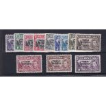 Tristan De Cunha 1952-Opt om St Helena set, 1/2d-10/- (SG12), u/m mint (12) Cat £140