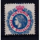 Australia(Victoria) 1867-81-5/- blue and carmine, fresh, lightly mounted mint, SG140,scarce