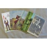 Lancer Regiments including RP Artist postcards, including: 7th Lancers, Harry Payne, Tucks etc. (10)