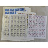 Hungary 1983-89-Complete sheets CTO, colourful thermostatic issue (1350+ stamps)