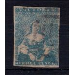 Australia(Victoria) 1850 - Three pence blue fine used, a good example