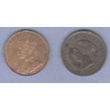 Canada 1901 Cent (Newfoundland 1917 Cent) - KM7 + KM16, VF(2)