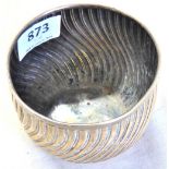 Silver Bowl by Charles Stuart Harris, hallmarked London 1881, approx 9cm x 7cm high, nice