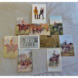 Lancer Regiments including RP Artist postcards, including: 17th Lancers, Harry Payne, Tucks etc. (