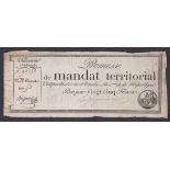 France - early 'Promises' notes 'de unandat terrritorial' very fine condition