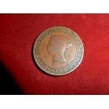 Ceylon - 1890 5 cents Fine