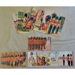 Coldstream Guards Artist Postcards including Harry Payne 'The Badge and it's Wearer' (10)