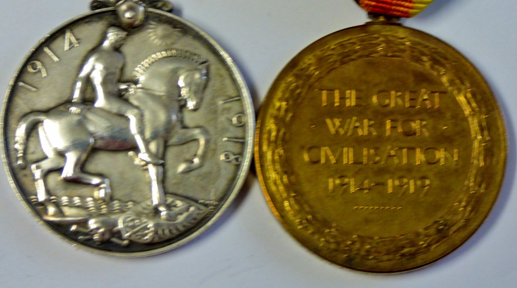 WWI Pair of Medals to 1187 BMBR. G. E. Potter, R.F.A. - Image 5 of 6