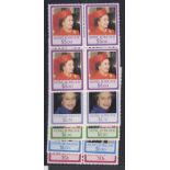 Hong Kong 1986-Queen Elizabeth 60th Birthday set in mint block of four (2 sets u/m mint)