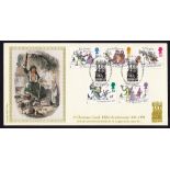 Great Britain (FDC's) 1993 (Nov 9th) Christmas set, Dickens's Museum official FDC