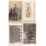 Royal Artillery WWI RP Cards (4) groups (2) - signed portraits (2)