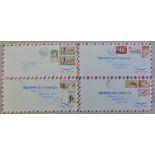 French Somali Coast 1965 Airmail Envelopes (5) Esso Djibouti to Esso London, red cross and other