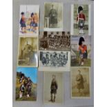 Argyll and Sutherland Highlanders WWI RP portrait postcards, Piper, Groups etc.