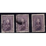 Australia 1937-49-10/- KGCI Robes, two fine used(3)