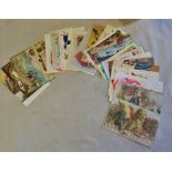 Patriotic Postcards - WWI - Europe, USA etc.(25)