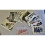 Military Transport - Good collection of postcards - many RP cards (32)