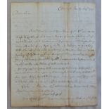 London to Chester 1791 EL- with bishop mark from Clements Shan, m/s 1/6 'rate' solicitors letter.