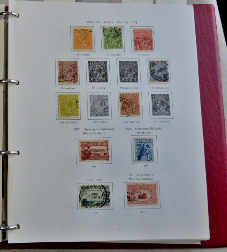 Australia 1926 -74 - fine used collection in an SG album - nice clean lot, ideal for expansion (