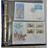 Isle of Man 1973-85 First Day Covers in album. Nice lot (44).