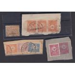 TURKEY - USED IN IRAQ (4) - three with combinations on piece.