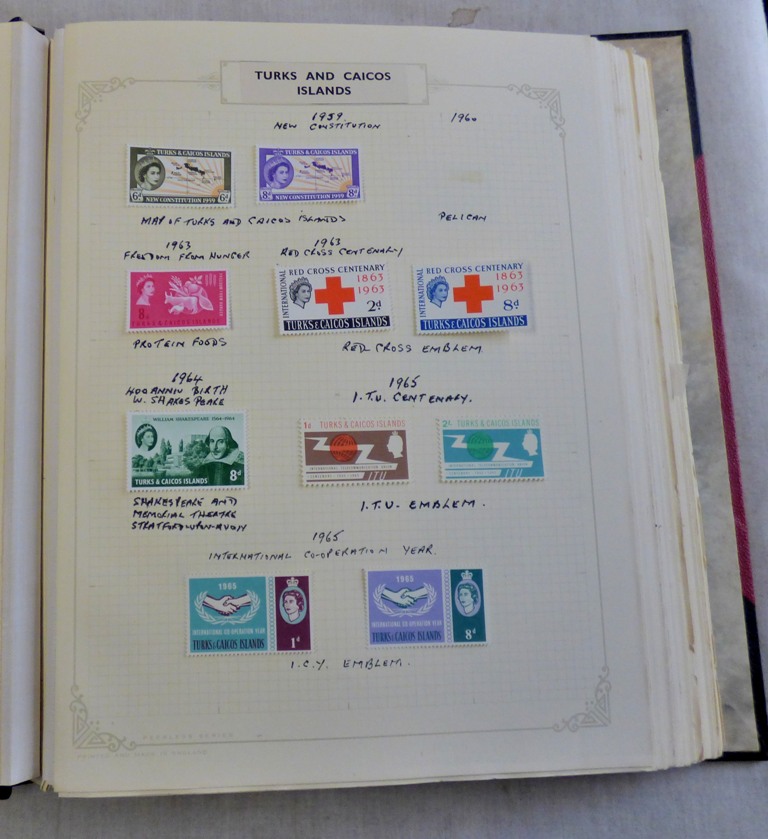 Turks and Caicos 1937 - 1983 fine mint collection in an album, later issues u/m mint sets, m/s etc.