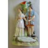 Antique Vase of Ladies and Gentleman - Winter Tale in good condition