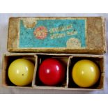 Vintage Super Crystallite Billiard Balls - in original box. 2.1/16" in very good condition