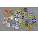 1970's metal Pin Badges with several East Anglia-Nice lot (40+)