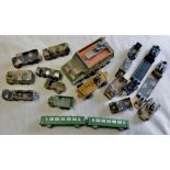 Large mixed lot of Army Trucks and Vans - all diecast in very good condition