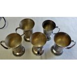 (5) Carrington E.P. A1 Plate goblets-in good condition