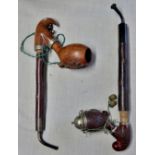 Selection of wooden smoking pipes - in good condition