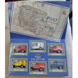 Match Box Collection-Gift Box of (6) vans-Postal Collection-in original condition