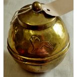 Brass Lipton Tea caddy-'British Empire Exhibition 1924