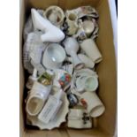 Crested China Ware - approx 20 in the box mixed good condition