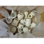 Crested China Ware- approx 14 in the box mixed- in good condition