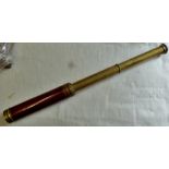 Telescope early 1900's - W + S Jones, 30 Holborn, London- brass and wood-in good condition