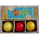 Vintage Super Crystallite Billiard Balls - in original box. 2.1/16" in very good condition