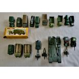 Mixed lot of Army Trucks and Vans - all diecast in very good condition