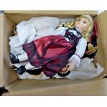 Dolls-A fine large collection of 8" dolls, dressed in country and regional costume, approx (20) in a