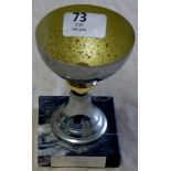 Speedway Trophies Presented to Rider-Berwick KO Cup Final 1989