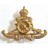 British 1930s to WWII Cadet Artillery Regiment, rotatable wheel design as worn by officers. Good (