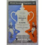 Football Birmingham v Blackpool FACS/F 1951 fold