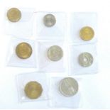 World Coins in UNC (8) inc Algeria 5 Dinar 1972,10 Dinar 1981, French Indo China 5 Cents 1938,