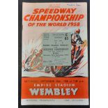 World Speedway Final 1958 Programme + Ticket