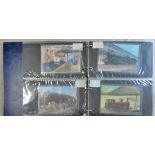 Railway-An album of Railway postcards, modern good range (75+)