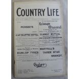 Country Life 1902 December 13th cover lightly toned inner pages slight edge wear back cover Fry's