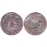 Brazil 40 Reis 1753 counterstamped NVF