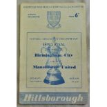 Football- Birmingham v Manchester United FACS/F at Sheffield 1956/57